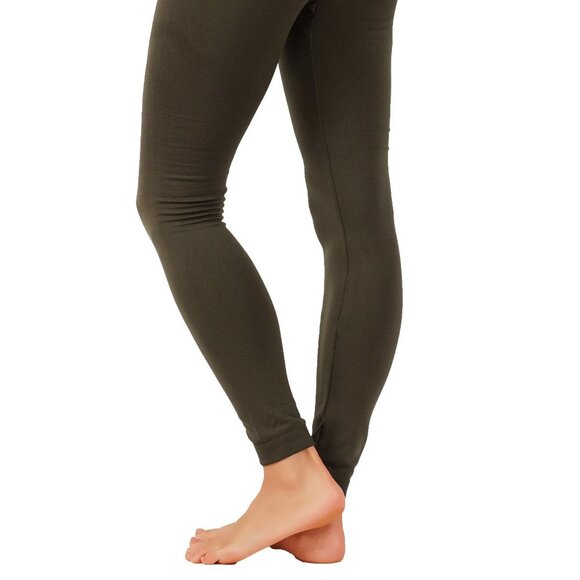 SEAMLESS Form Fitting Soft Fleece Leggings - Picture 3 of 5